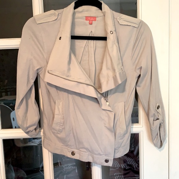 Madewell Hi-Line Cropped Lightweight Moto Jacket - Picture 6 of 8